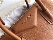 Givenchy Small Antigona Bag In Grained Leather Brown 28x17x25cm - 6