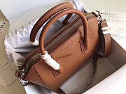 Givenchy Small Antigona Bag In Grained Leather Brown 28x17x25cm - 2