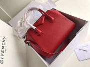Givenchy Small Antigona Bag In Grained Leather Red 28x17x25cm - 1