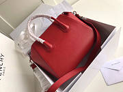 Givenchy Small Antigona Bag In Grained Leather Red 28x17x25cm - 2