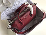 Givenchy Small Antigona Bag In Grained Leather Burgundy 28x17x25cm - 6