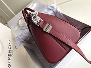 Givenchy Small Antigona Bag In Grained Leather Burgundy 28x17x25cm - 5