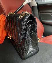 Chanel Small Classic Handbag In Grained Leather Gold-tone Metal A01113 23x14.5x6cm - 2