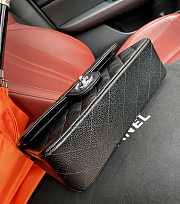 Chanel Small Classic Handbag In Grained Leather Silver-tone Metal A01113 23x14.5x6cm - 2