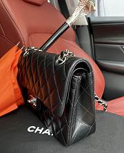 Chanel Small Classic Handbag In Leather Silver-tone Metal A01113 23x14.5x6cm - 4