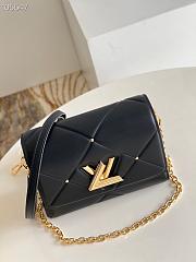 Louis Vuitton Twist MM Leather Black M59029 23x17x9.5cm - 4