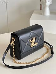 Louis Vuitton Twist MM Leather Black M59029 23x17x9.5cm - 6