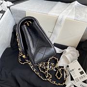Chanel Mini Classic Flap Bag Leather Gold-tone Metal Black A01116 20cm - 2