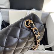 Chanel Mini Classic Flap Bag Leather Gold-tone Metal Black A01116 20cm - 4