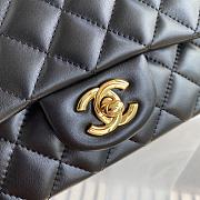 Chanel Mini Classic Flap Bag Leather Gold-tone Metal Black A01116 20cm - 6