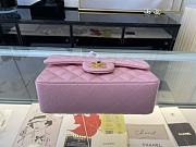 Chanel Mini Classic Flap Bag Leather Gold-tone Metal Pink A01116 20cm - 3