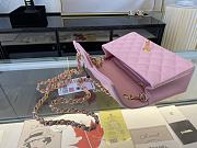 Chanel Mini Classic Flap Bag Leather Gold-tone Metal Pink A01116 20cm - 5