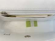 Chanel Mini Classic Flap Bag Leather Silver-tone Metal White A01116 20cm - 3