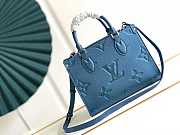 Louis Vuitton Onthego PM Monogram Leather Navy M58956 25cm - 1