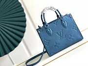 Louis Vuitton Onthego PM Monogram Leather Navy M58956 25cm - 4