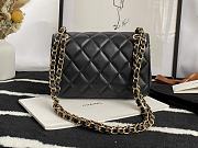 Chanel Small Flap Bag Ruthenium Black AS2979 23cm - 4