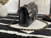 Chanel Small Flap Bag Ruthenium Black AS2979 23cm - 6