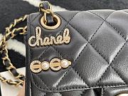 Chanel Small Flap Bag Ruthenium Black AS2979 23cm - 2