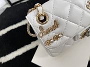 Chanel Small Flap Bag Ruthenium White AS2979 23cm - 6