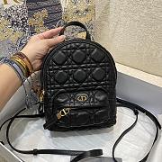Dior Mini Backpack Cannage Leather Black M9222 15x9x20cm - 1