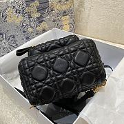 Dior Mini Backpack Cannage Leather Black M9222 15x9x20cm - 3
