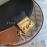 Gucci Small Padlock Shoulder Bag Black 644524 22×19.5×6.5cm - 5