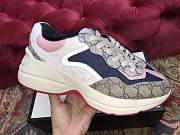 Gucci GG Rhyton Sneaker Beige/Pink 620185  - 2