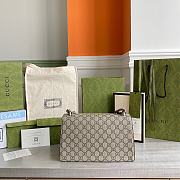 Gucci Small Dionysus GG Shoulder Bag Beige/Black 400249 28×17×9cm - 4