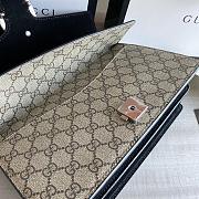 Gucci Small Dionysus GG Shoulder Bag Beige/Black 400249 28×17×9cm - 5