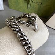 Gucci Small Dionysus GG Shoulder Bag Leather White 400249 28×17×9cm - 2