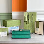 Gucci Small Dionysus GG Shoulder Bag Leather Green 400249 28×17×9cm - 5