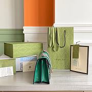 Gucci Small Dionysus GG Shoulder Bag Leather Green 400249 28×17×9cm - 4
