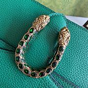 Gucci Small Dionysus GG Shoulder Bag Leather Green 400249 28×17×9cm - 2