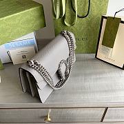 Gucci Small Dionysus GG Shoulder Bag Leather Gray 400249 28×17×9cm - 4