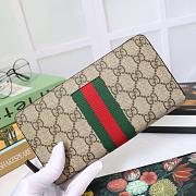 Gucci Portafoglio Long Zipper Wallet Beige 408831 19x10x2.5cm - 1