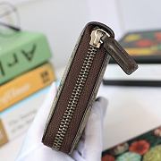 Gucci Portafoglio Long Zipper Wallet Beige 408831 19x10x2.5cm - 5