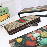 Gucci Portafoglio Long Zipper Wallet Beige 408831 19x10x2.5cm - 3