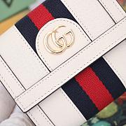 Gucci Ophidia GG Wallet Leather White 523174 12.5x10x3cm - 6