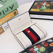 Gucci Ophidia GG Wallet Leather White 523174 12.5x10x3cm - 3