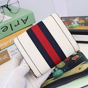 Gucci Ophidia GG Wallet Leather White 523174 12.5x10x3cm - 2