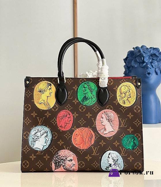 Louis Vuitton Onthego MM Monogram Cameo Canvas M59245 35x27x14cm - 1