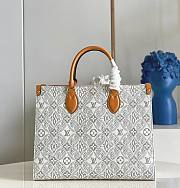 Louis Vuitton Onthego MM Since 1854 Jacquard Ecru/Caramel M59614 35x27x14cm - 1