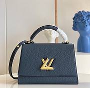Louis Vuitton Twist One Handle MM Taurillon Leather Blue Marine M57090 29x21x12cm - 1
