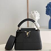 Louis Vuitton Capucines Mini Matte And Iridescent Black M59268 21x14x8cm - 1