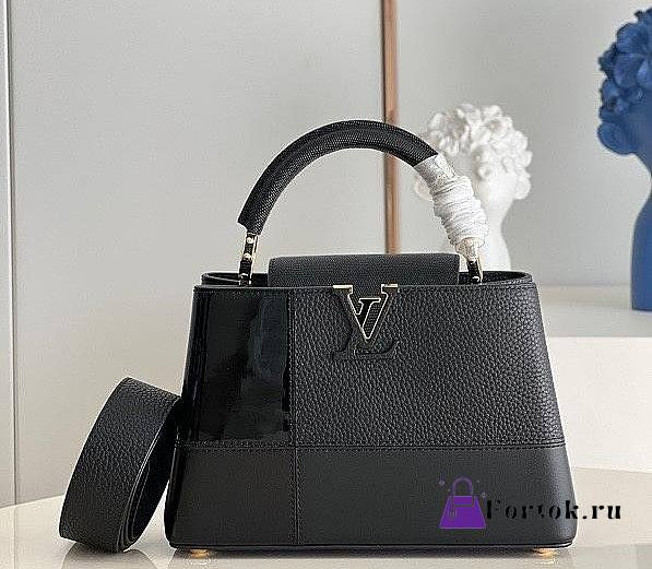Louis Vuitton Capucines BB Matte And Iridescent Black M59269 27x18x9cm - 1