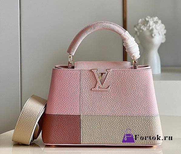 Louis Vuitton Capucines BB Matte And Iridescent Light Pink M59269 27x18x9cm - 1