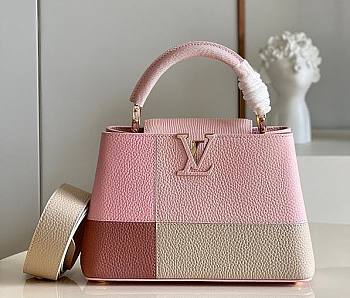 Louis Vuitton Capucines BB Matte And Iridescent Light Pink M59269 27x18x9cm