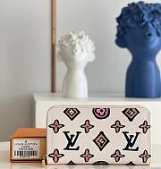 Louis Vuitton Zippy Wallet Wild At Heart White M80683 19.5x10.5x2.5cm - 1