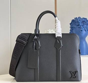 Louis Vuitton Briefcase Aerogram Grained Leather M59159 38x37x7cm