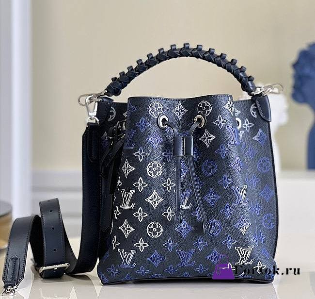 Louis Vuitton Muria Mahina Navy Blue M59554 25x25x20cm - 1